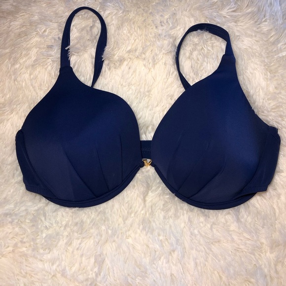 VENUS Blue Bikini Top with Molded Cups and Adjustable Straps DD NWOT - Picture 5 of 12